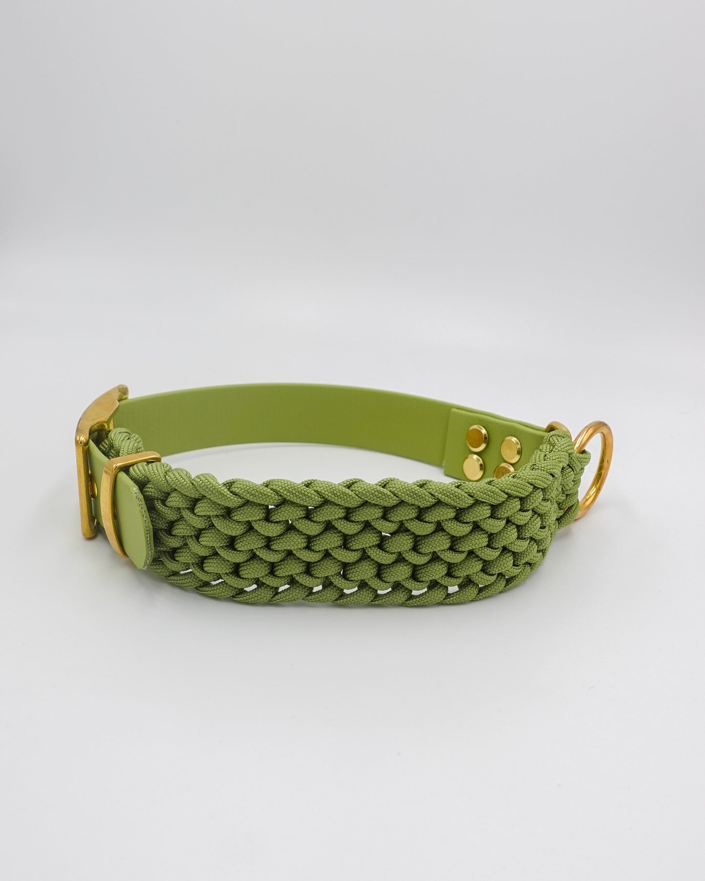 dog collar waterproof handmade in biothane and braided paracorde, colliers pour chien 