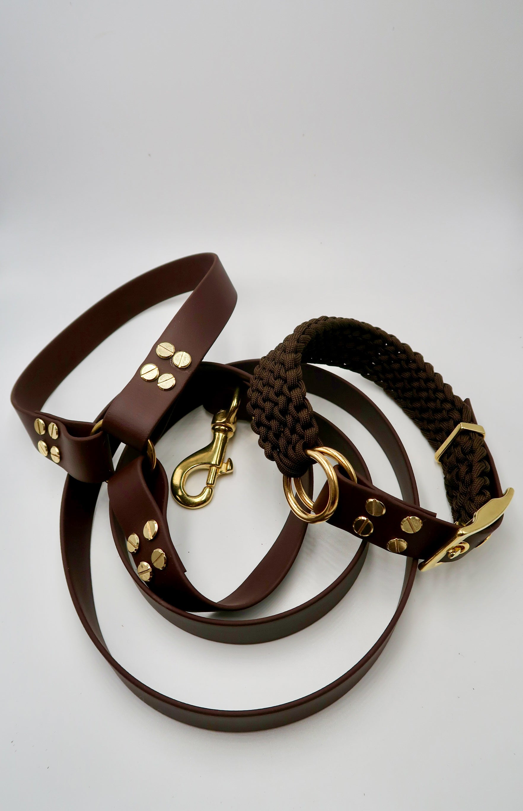 dog leash in biothane. harness Waterproof leash, vegan leather laisse pour chien handmade in France