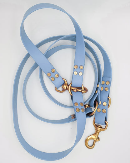 dog leash in biothane. Waterproof hands-free leash, vegan leather laisse pour chien handmade in France
